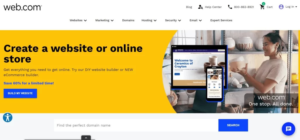 web.com website builer