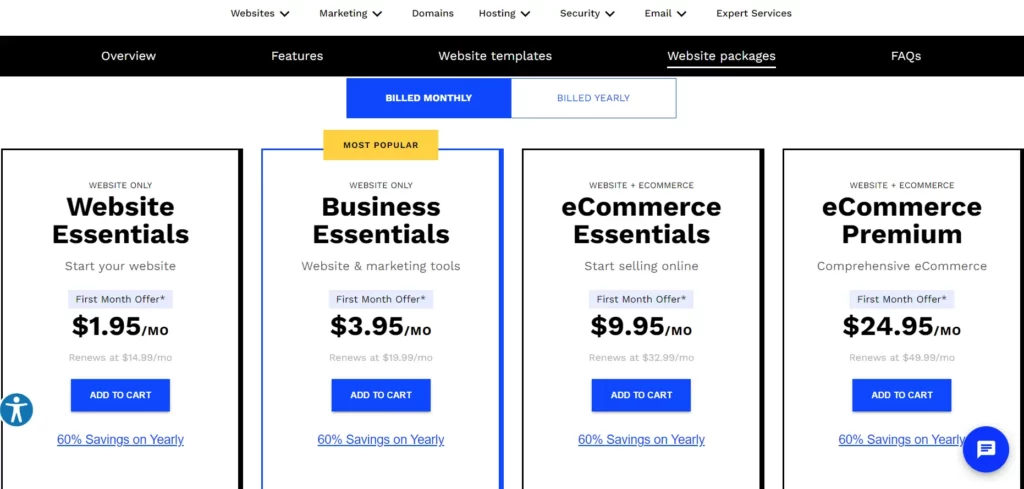 web.com price chart
